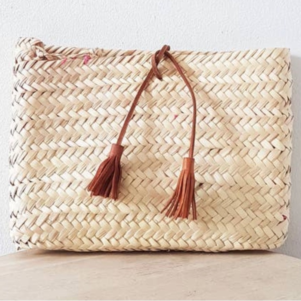 Hand Woven Palm Leaf Clutch